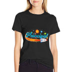 Principal Outer Space School Admin Staff Solar System  Heathered Texture T-Shirt