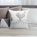 Banksy Heart Tree Soft Durable Construction Throw Pillow