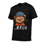 Halloween Hip Bear Cap Bruh Costume Meme Toddler Boys Kids  Moisture-wicking T-Shirt