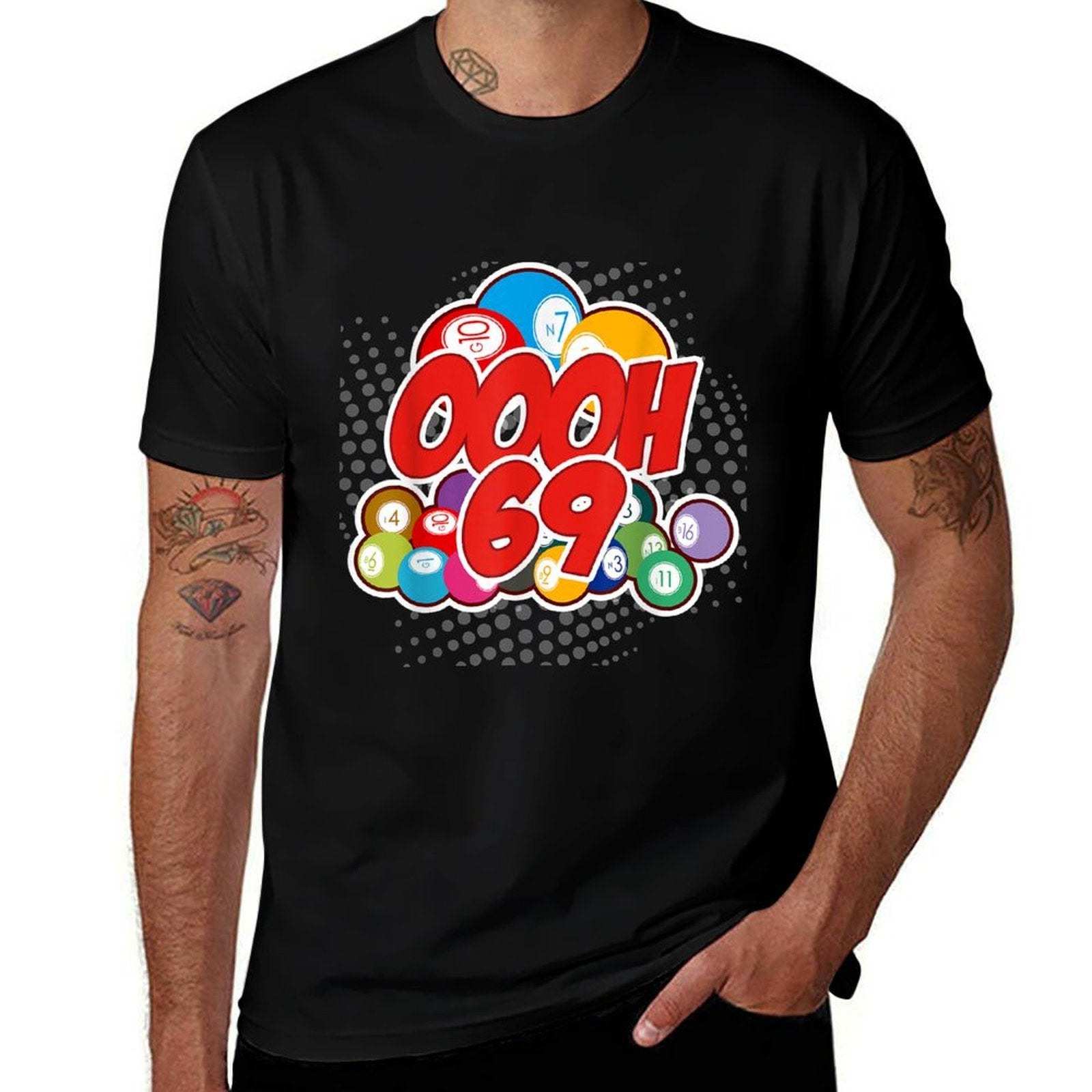 OOOOH 69 Bingo Game Player Funny Adult Humor Bingo Lover  Durable T-Shirt