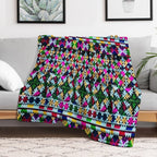 Iu Mien Trendy  Embroidery Easy Care Throw Blanket