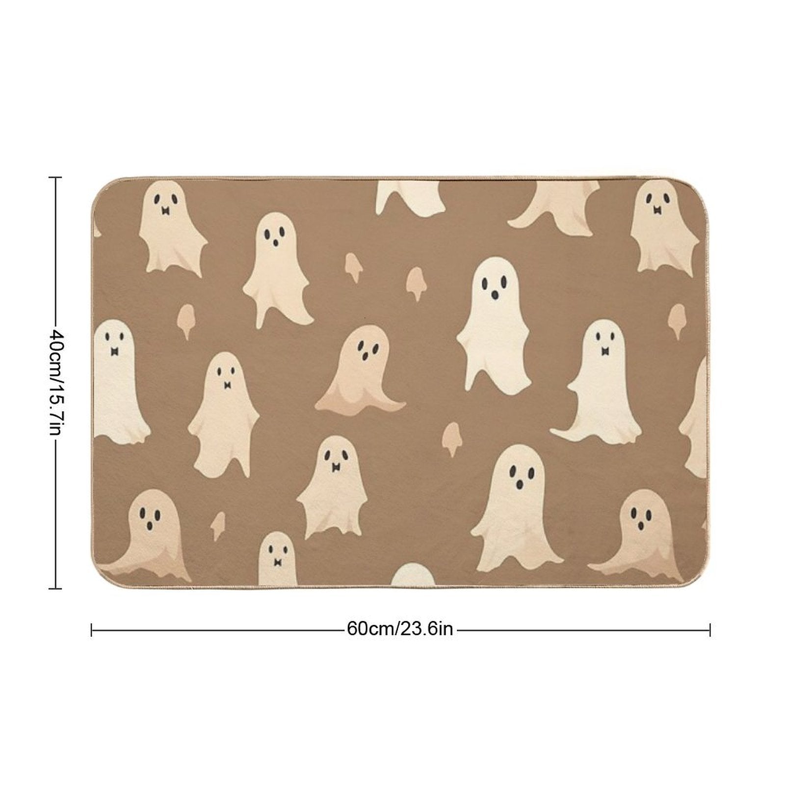 Halloween Ghost Seamless Background  Rapid-Drying Bath Mat