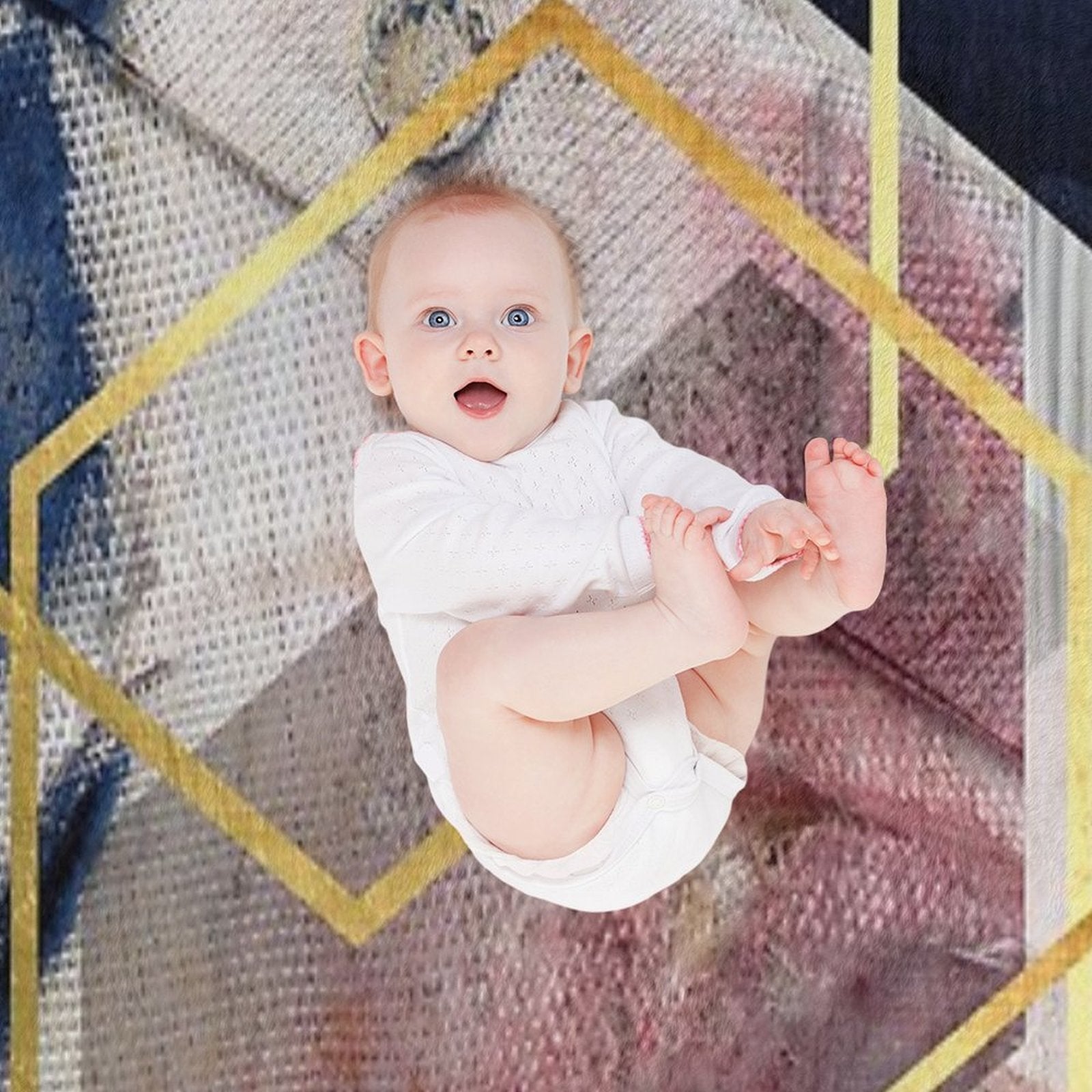 Abstract Geo Velvety-soft Throw Blanket