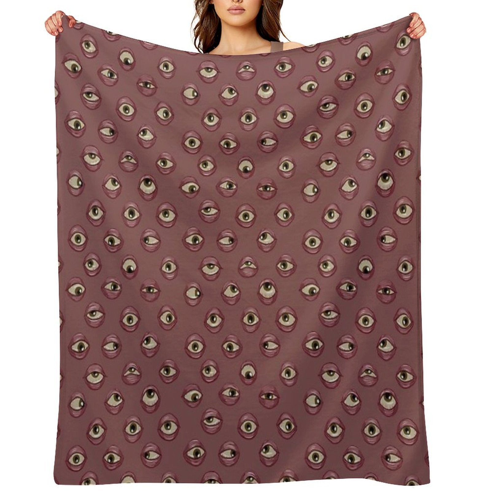 Fleshy Eyeballs Compact Throw Blanket