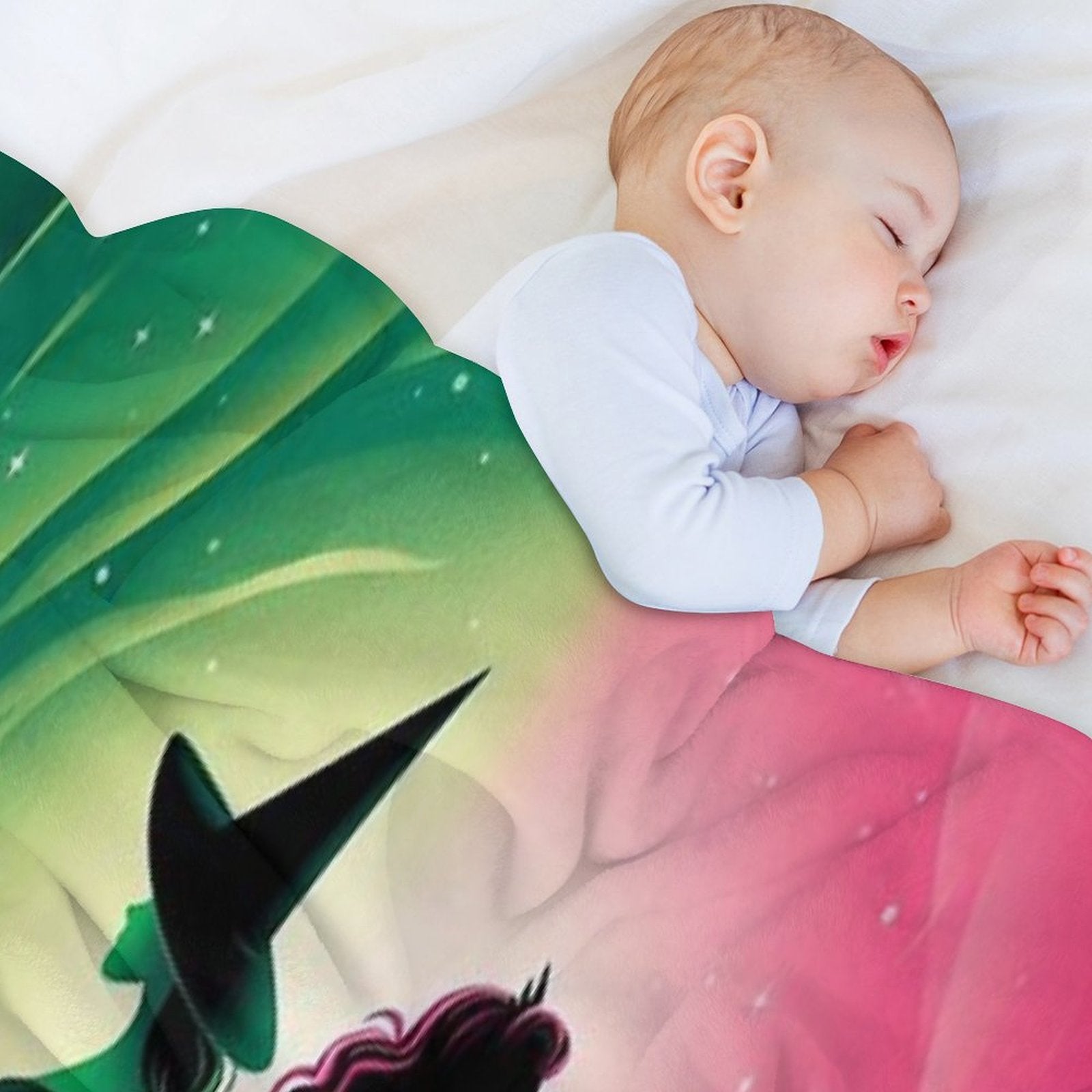 Elphaba & Glinda Wicked The Musical Defying Gravity Wrinkle-free Throw Blanket