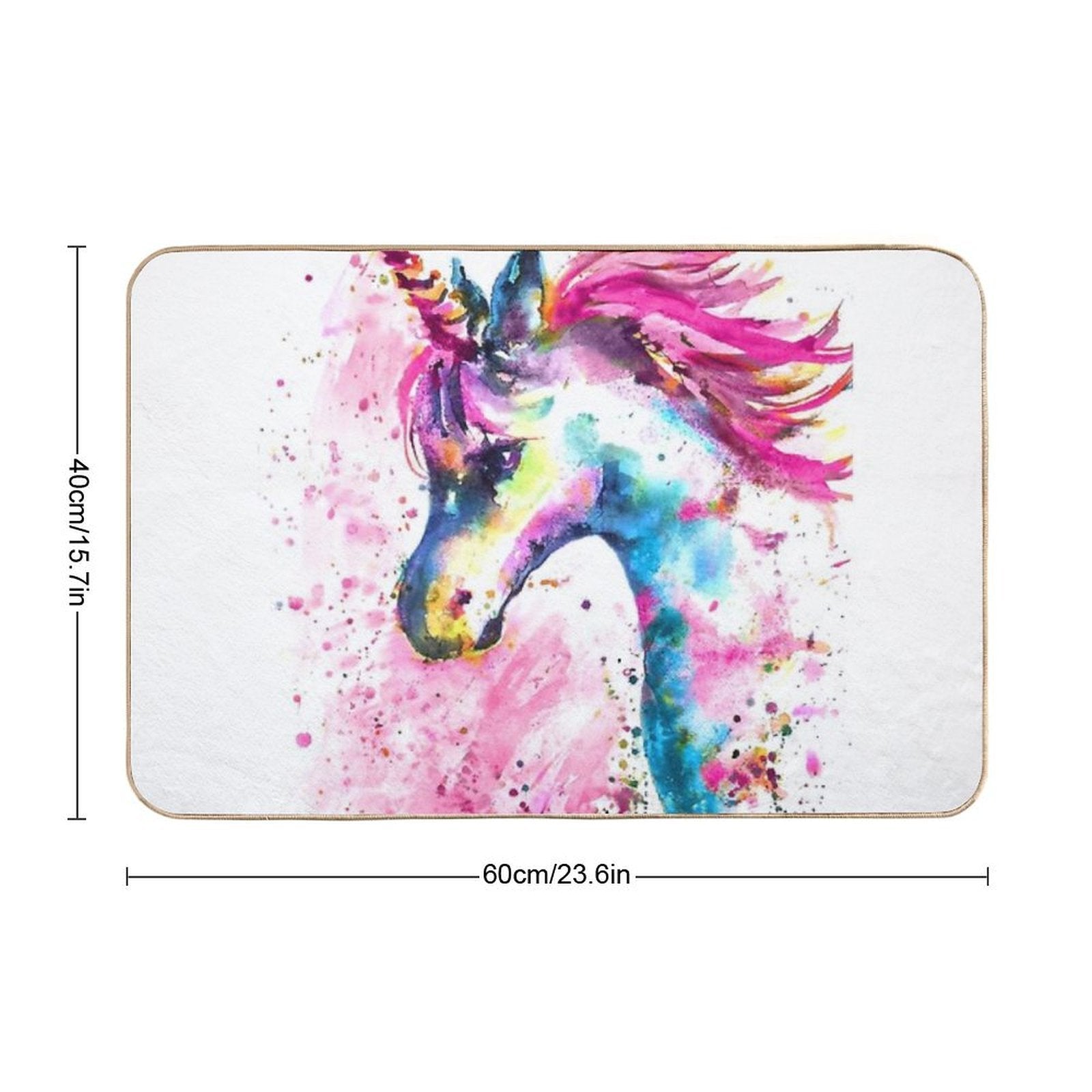 Pink Unicorn  Anti-Trip Bath Mat