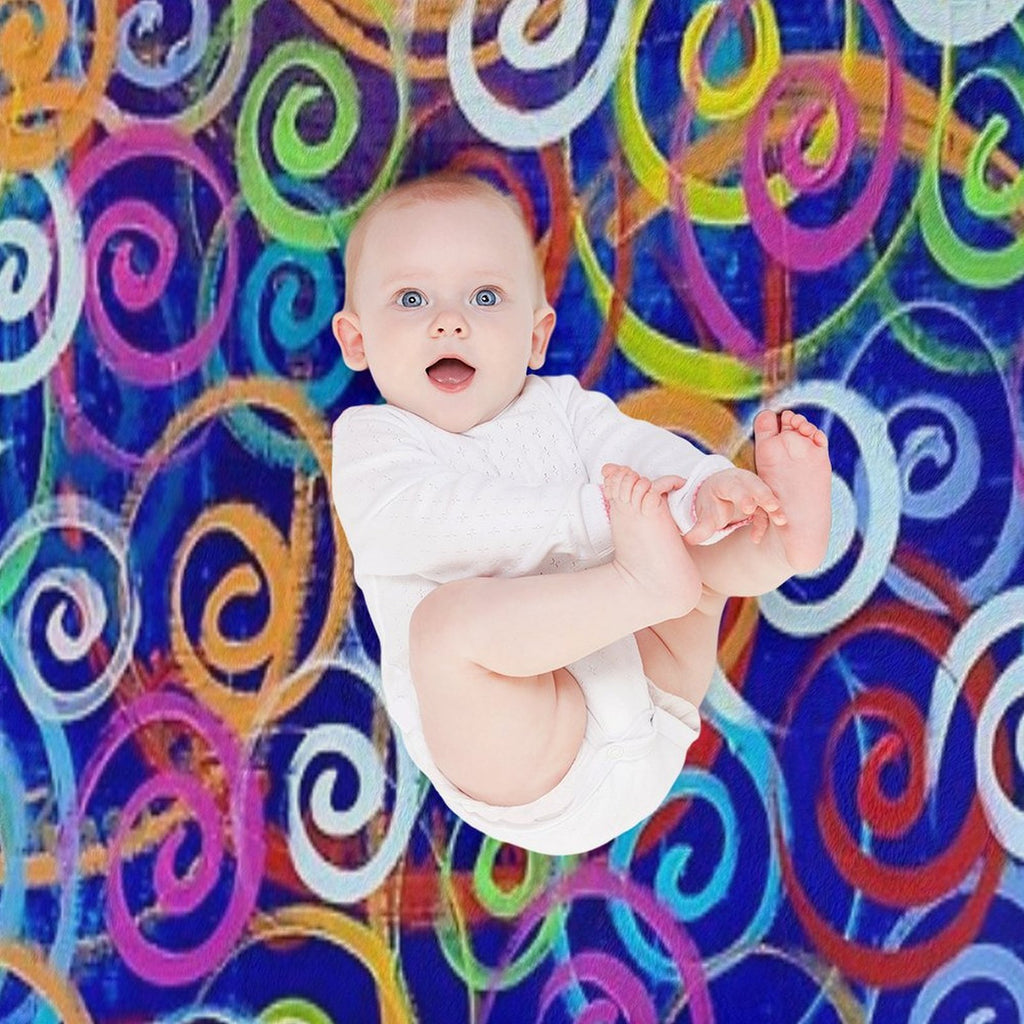 Swirl 5 Bayer Multi-functional Throw Blanket