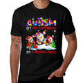 Autism Its Not A Disability Dabbing Santa Christmas Autism  Trendy Pattern T-Shirt