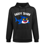 Shark Lover Funny Daddy Shark Fathers Day Easy Care Hoodie
