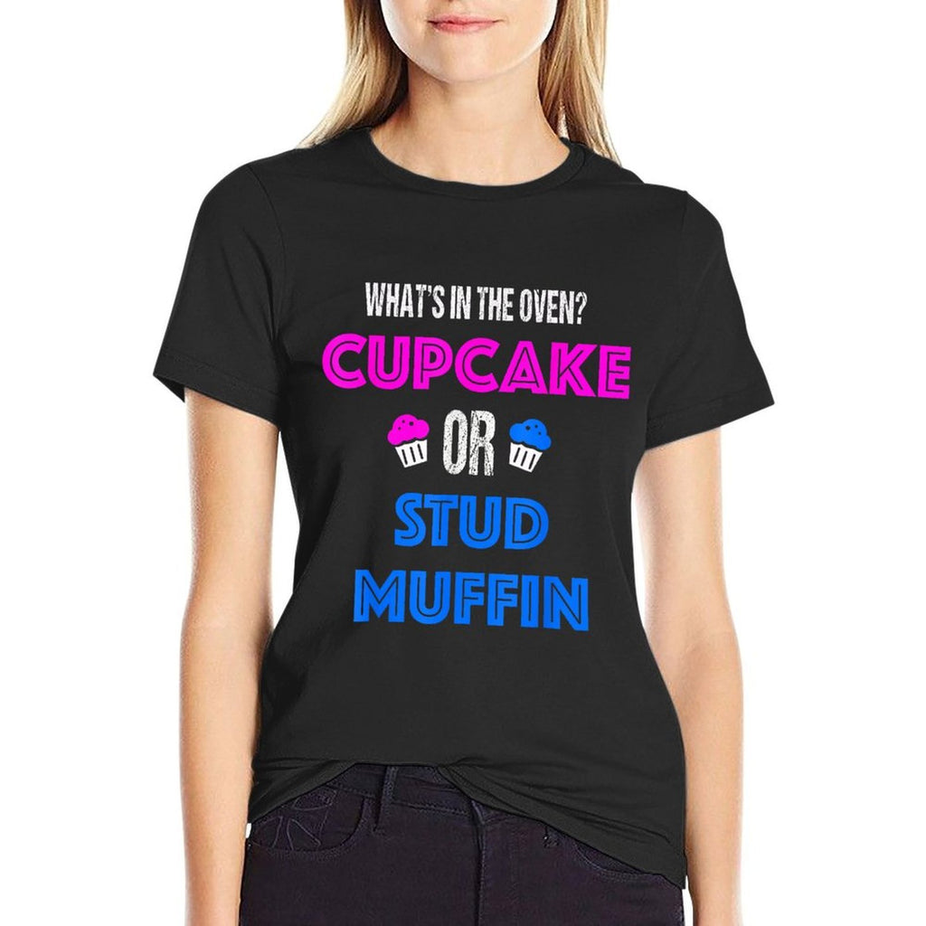 Funny Gender Reveal Party  Cupcake Or Stud Muffin  Affordable Price T-Shirt