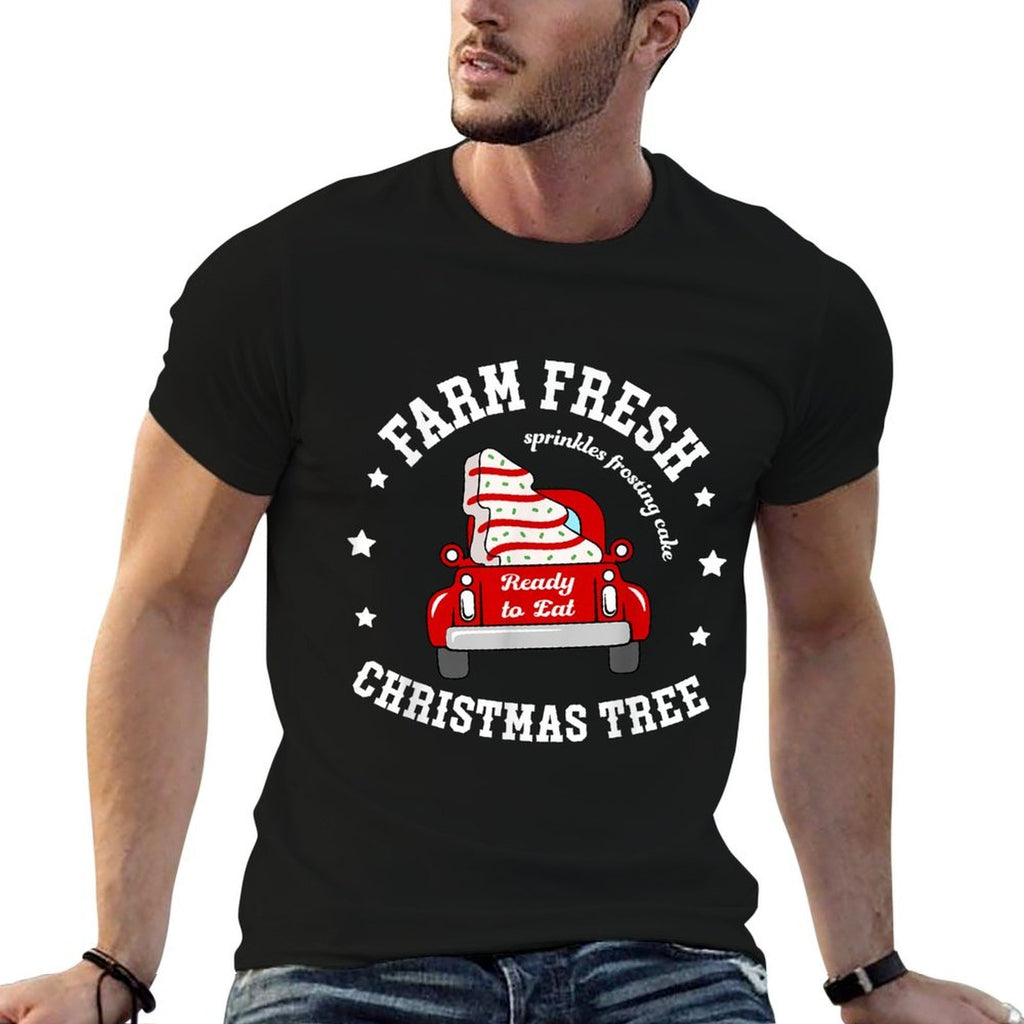 Farm Fresh Christmas Tree Cakes Christmas Tree Truck Farmer  Soft T-Shirt