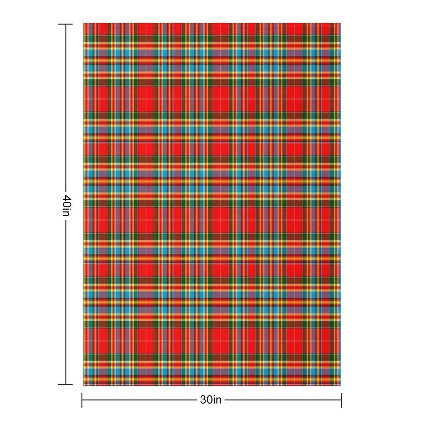 Archibald Tartan Scottish Clan Sustainable Throw Blanket