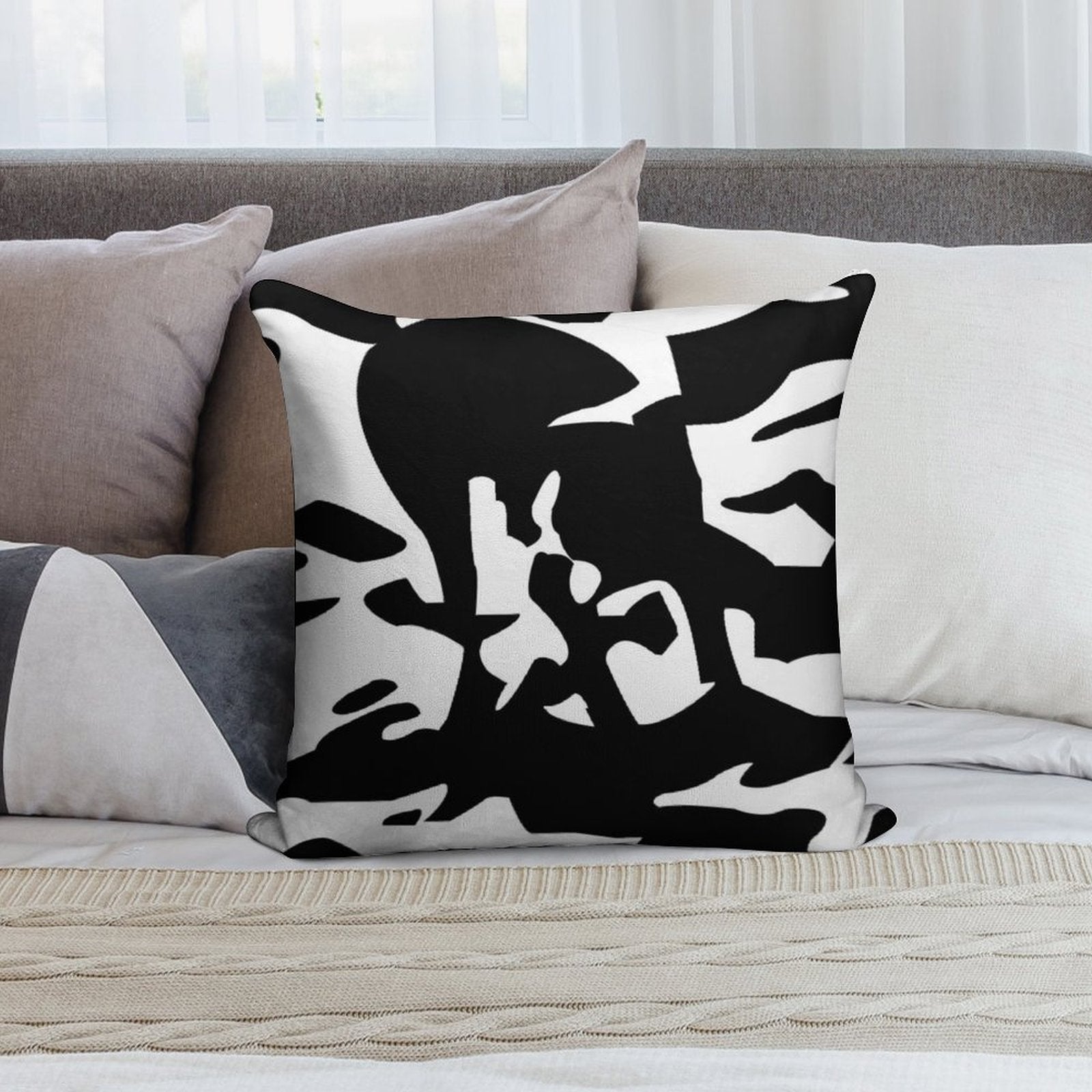 Funyarinpa Soft Washable Throw Pillow