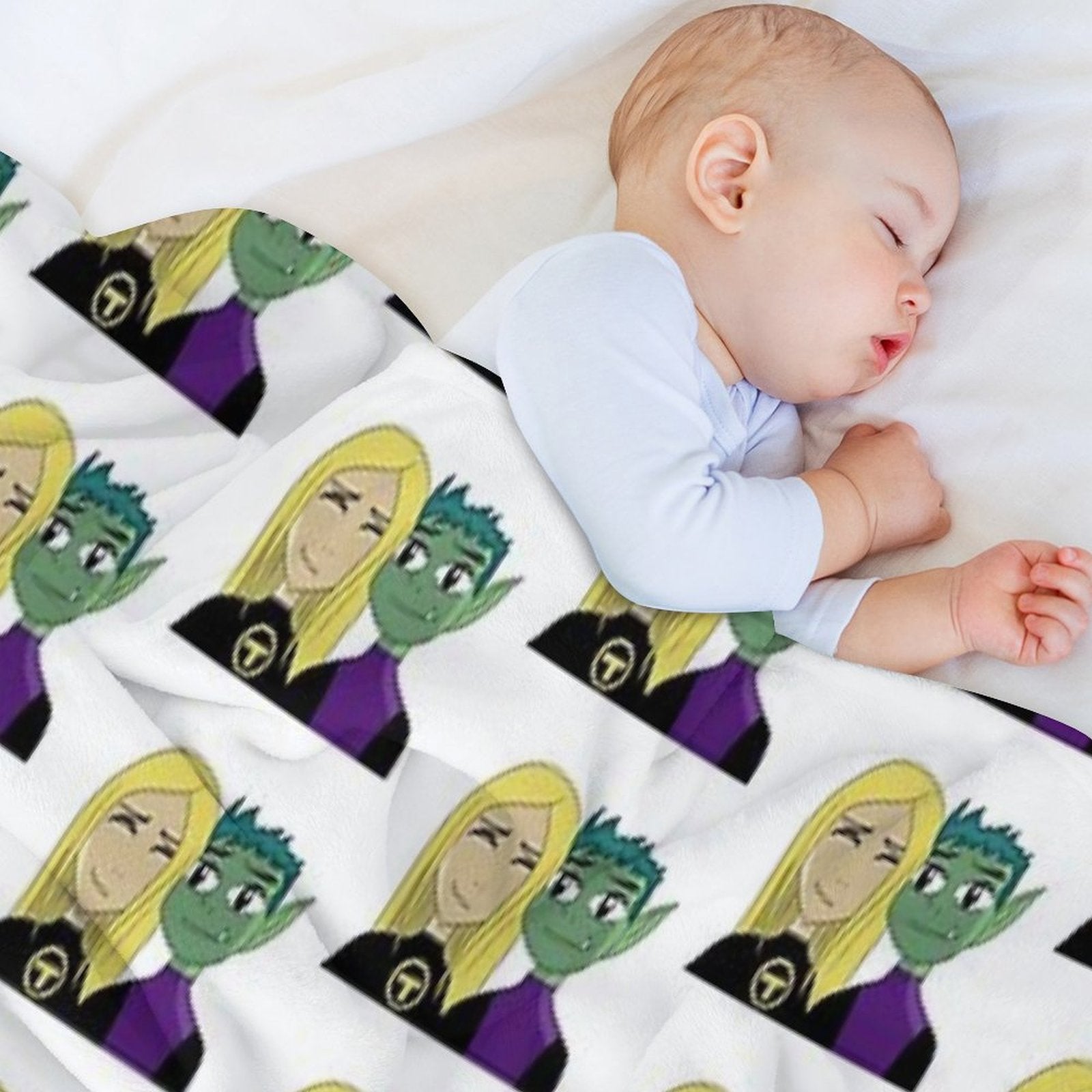 Beast Boy And Terra Easy Care Throw Blanket