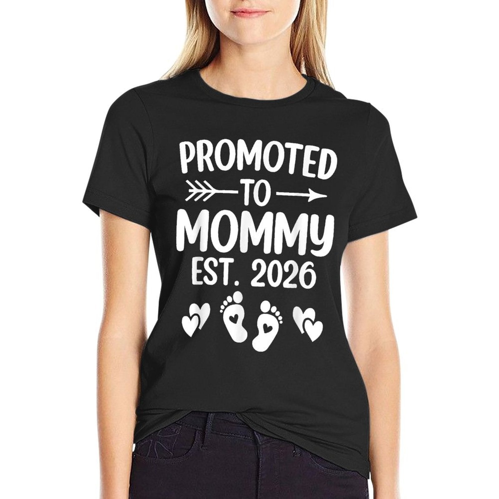Mommy Est 2026 Promoted To Mommy New Mommy 2026  Classic T-Shirt