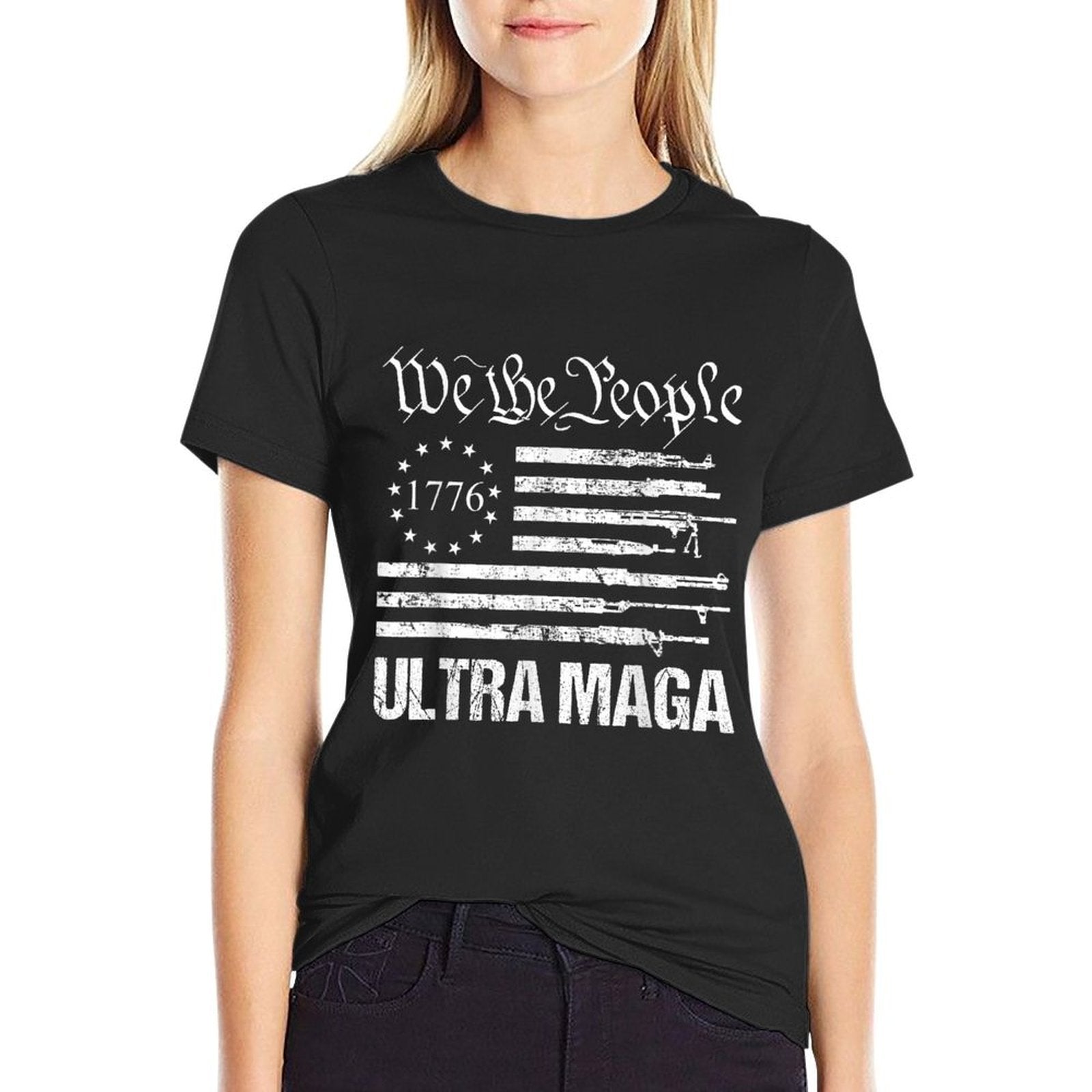Ultra Maga Proud Ultra Maga American T-shirt for Women Men  Slim-fit Cut T-Shirt