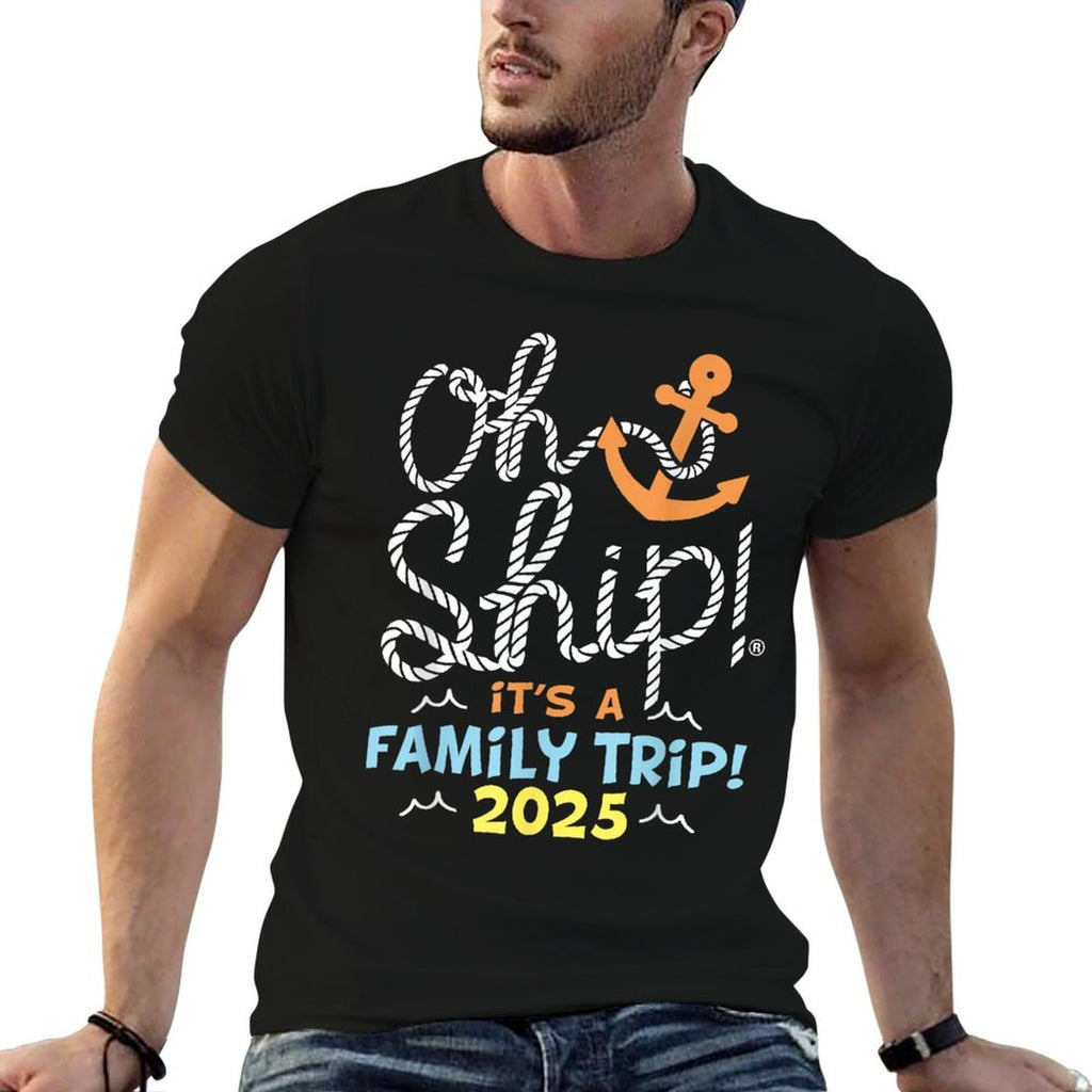 Oh Ship Its A Family Trip 2025, Matching Family 2025 Cruise  Relaxed-fit T-Shirt