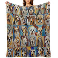 Mosaic Dogs Eco-conscious Throw Blanket