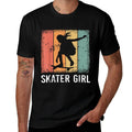 Cool Skater Art Women Girls Skateboarding Skateboard Skating Comfortable T-Shirt