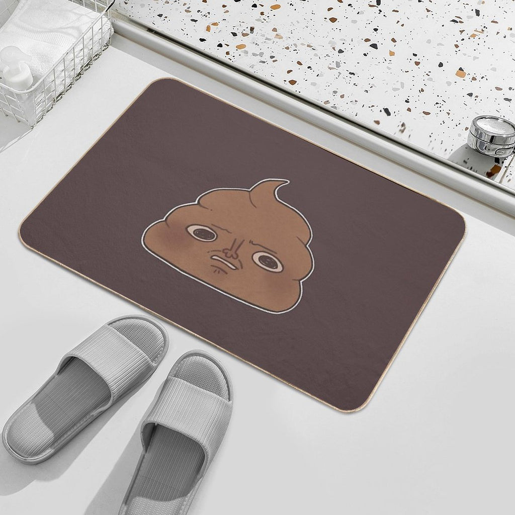 Disgusted Poop  Rapid-Drying Bath Mat