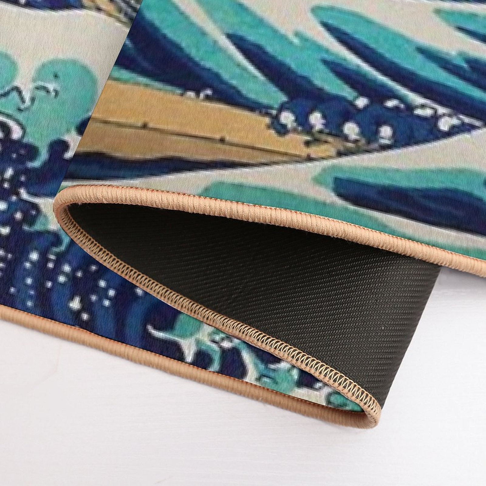 The Great Wave Of Kanagawa  Odorless Bath Mat