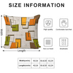 Rectangles And Stars Mid-Century Soft Gift Ready Throw Pillow