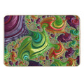 Trippy Tea Party - Fractal Art  Slip-Resistant Bath Mat