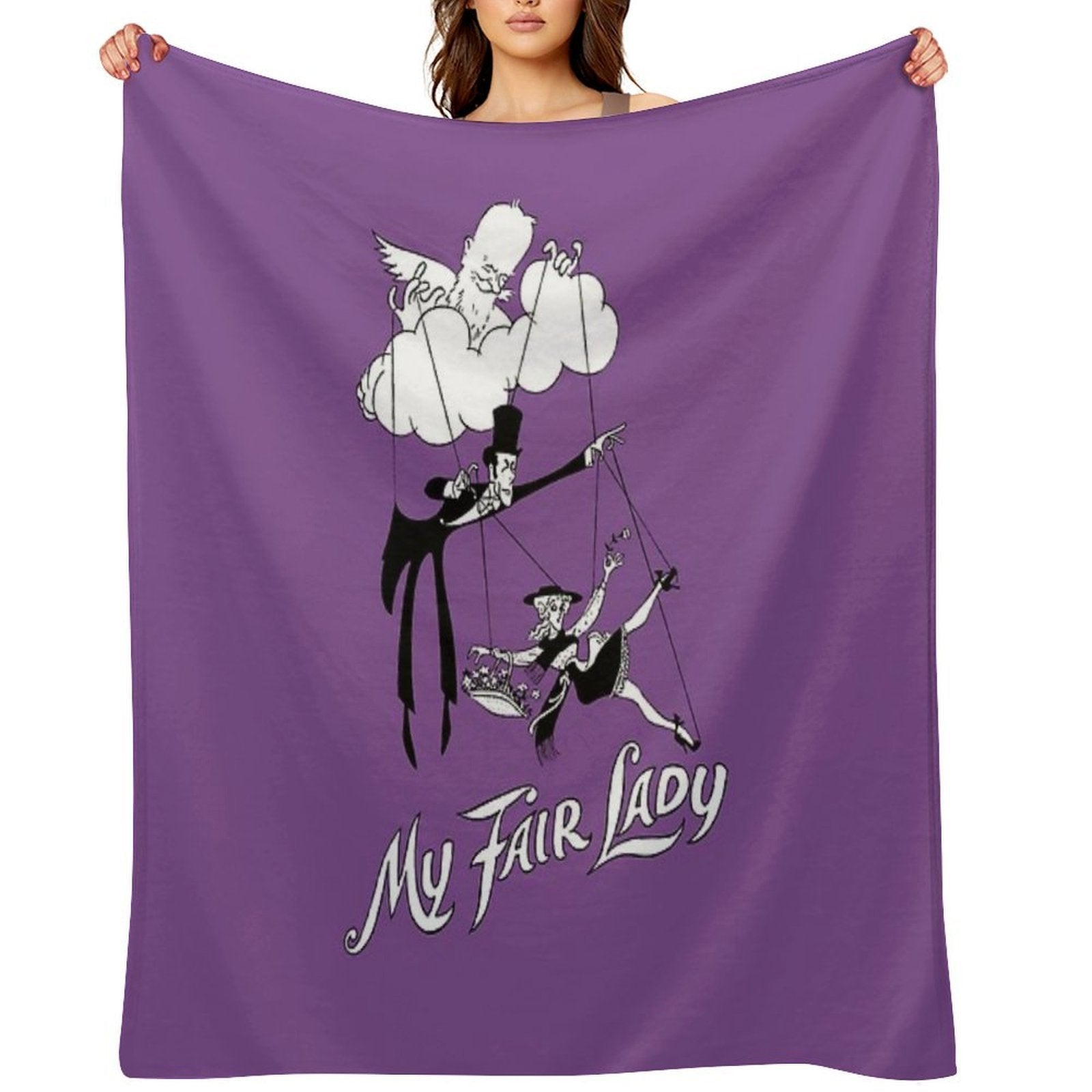 My Fair Lady Poster Shrink-resistant Throw Blanket