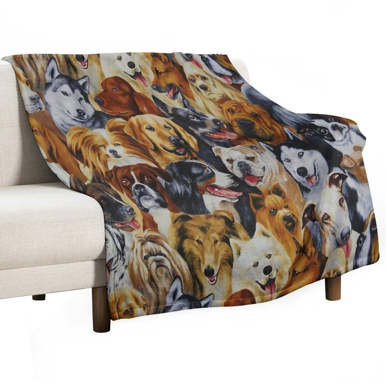 Dog Lovers Quick-dry Throw Blanket