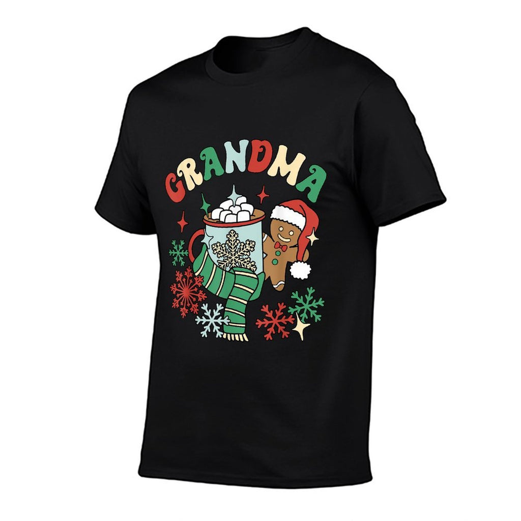 Grandma Hot Cocoa Gingerbread Matching Family Christmas  Slim-fit Cut T-Shirt