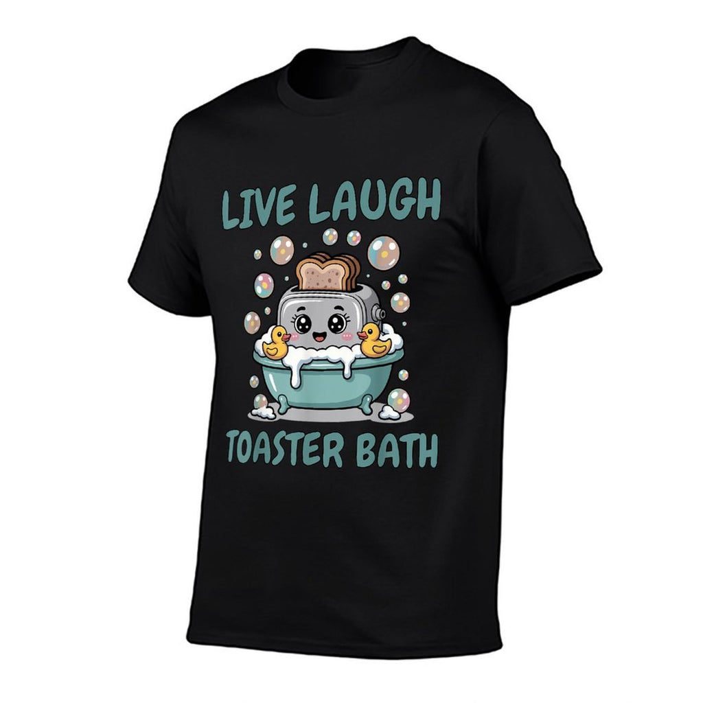 Sarcastic Live Laugh Toaster Bath Kawaii Dark Humor Meme  Soft T-Shirt