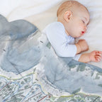 Grand Targhee Resort Trail Map Quick-dry Throw Blanket