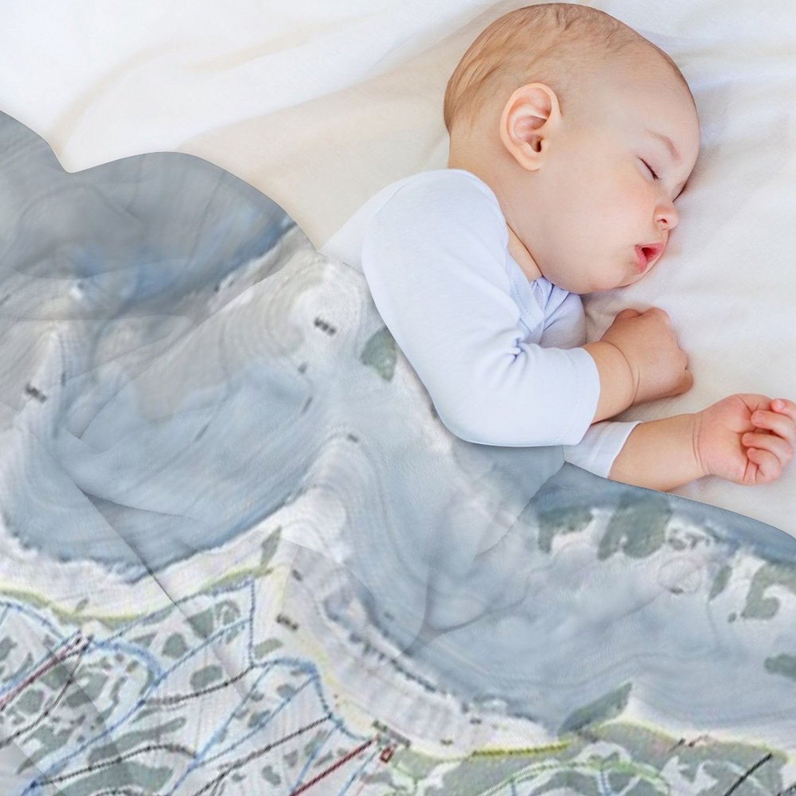 Grand Targhee Resort Trail Map Quick-dry Throw Blanket