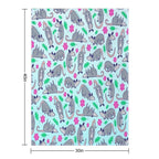 Opossum Pattern Quick-dry Throw Blanket