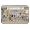 Kitagawa Utamaro Moonlight Revelry, Remastered - Vintage Japanese Art  Dirt-Trapping Bath Mat