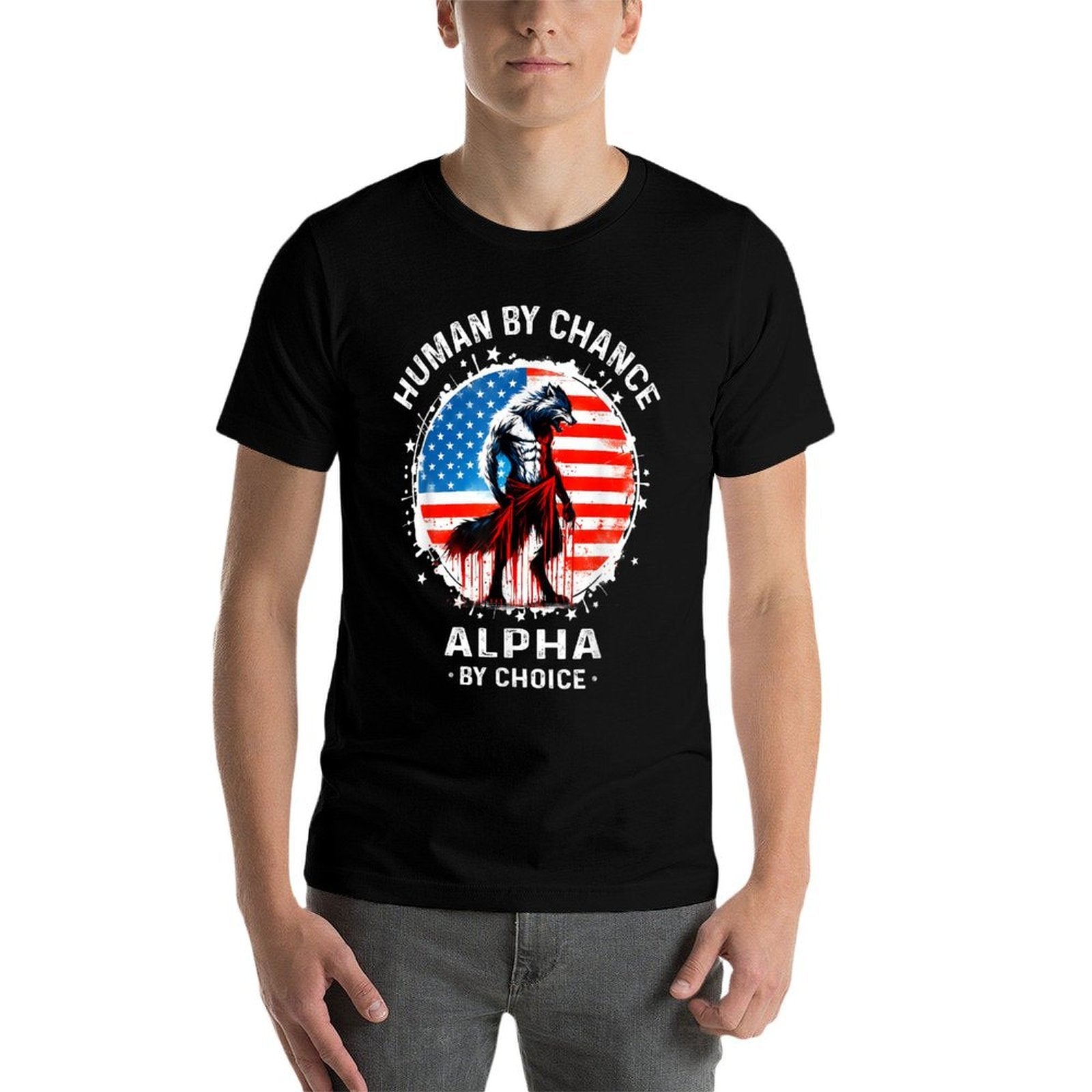 I Heart Werewolfs Alpha Funny Cringe Werewolf USA Wolf Meme  Eco-friendly Material T-Shirt