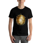 Gold Mirror Ball Cool T Funny Disco  Easy-care T-Shirt