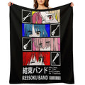 Kessoku Band Line Up Lightweight Throw Blanket