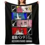 Kessoku Band Line Up Lightweight Throw Blanket