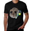 Sad Hamster Meme - Tennis  Tagless Design T-Shirt