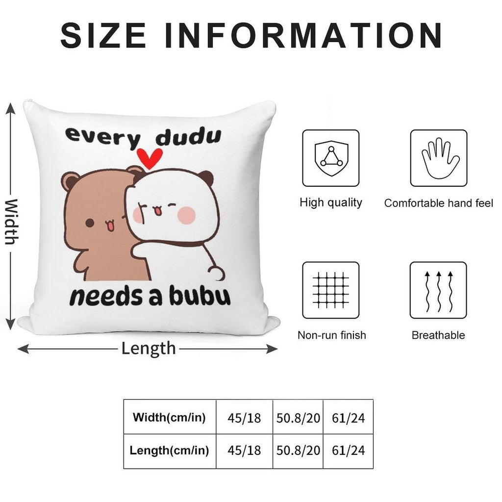 Every Dudu Needs A Bubu Soft Multiple Sizes Throw Pillow