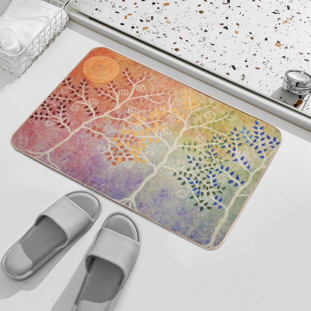 Rainbow Wishes  High-Traffic Bath Mat
