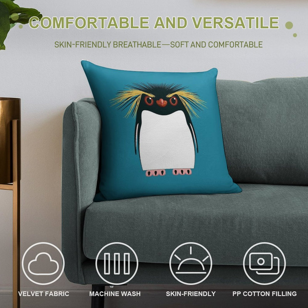 Rockhopper Penguin Soft Style Accent Throw Pillow