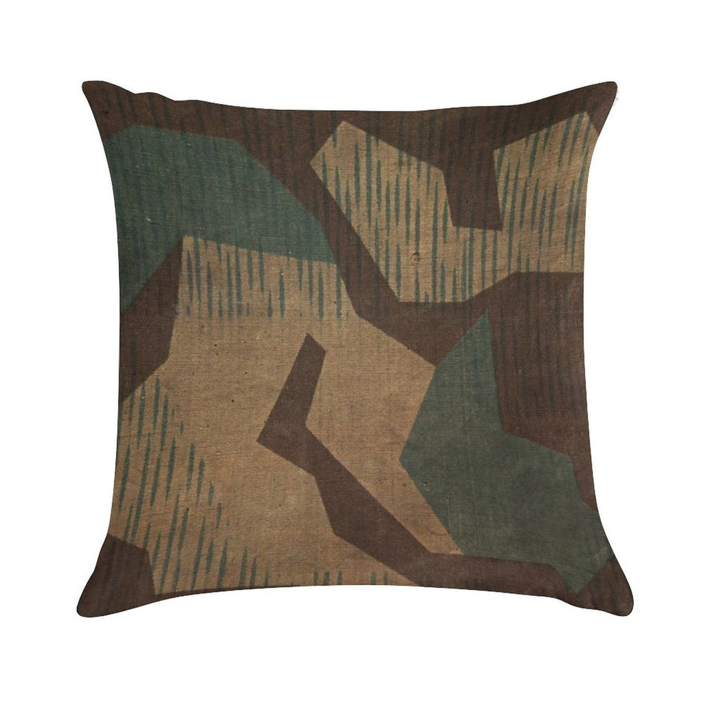 Splintertarn German Ww2 Camouflage (Version 2) Soft Decorative Cover Throw Pillow