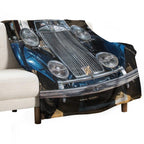 MG Vintage Car 1939 Shrink-resistant Throw Blanket