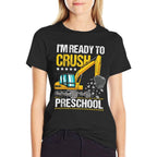 Kids Im Ready To Crush Preschool Construction Vehicle Boys  Soft T-Shirt