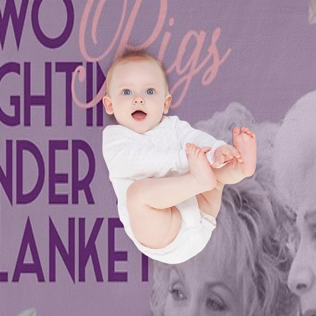 Steel Magnolias Clairee Two Pigs Fighting Under A Blanket Funny Movie Quote Lavender Version Multi-functional Throw Blanket