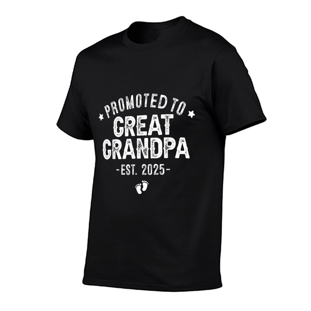 SOMMAS PREGNANCY ANNOUNCEMENT 1st Time Great Grandpa Est 2025 New First Great Grandpa 2025, Small, Black  Soft T-Shirt