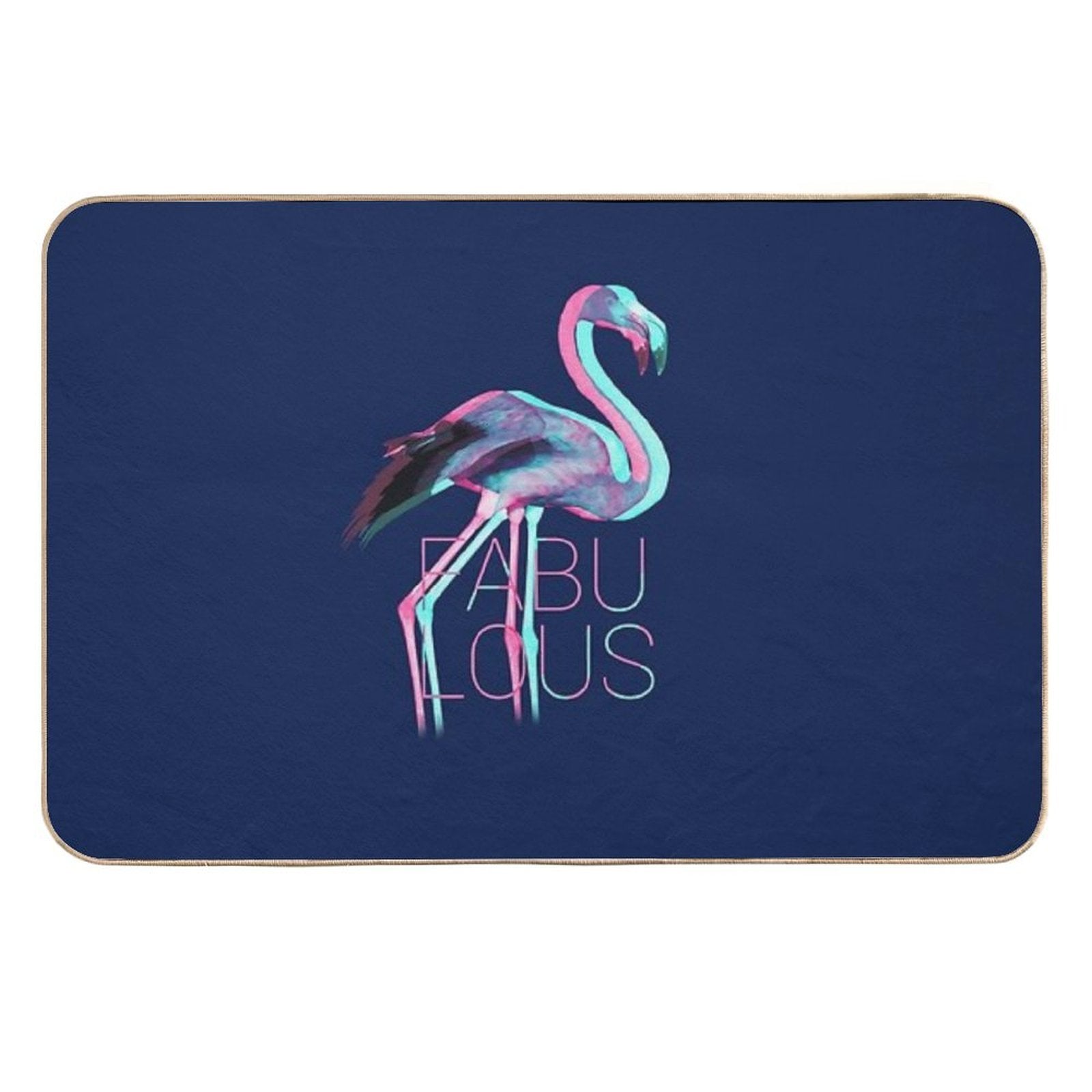 Fabulous Flamingo  Fade-Resistant Bath Mat