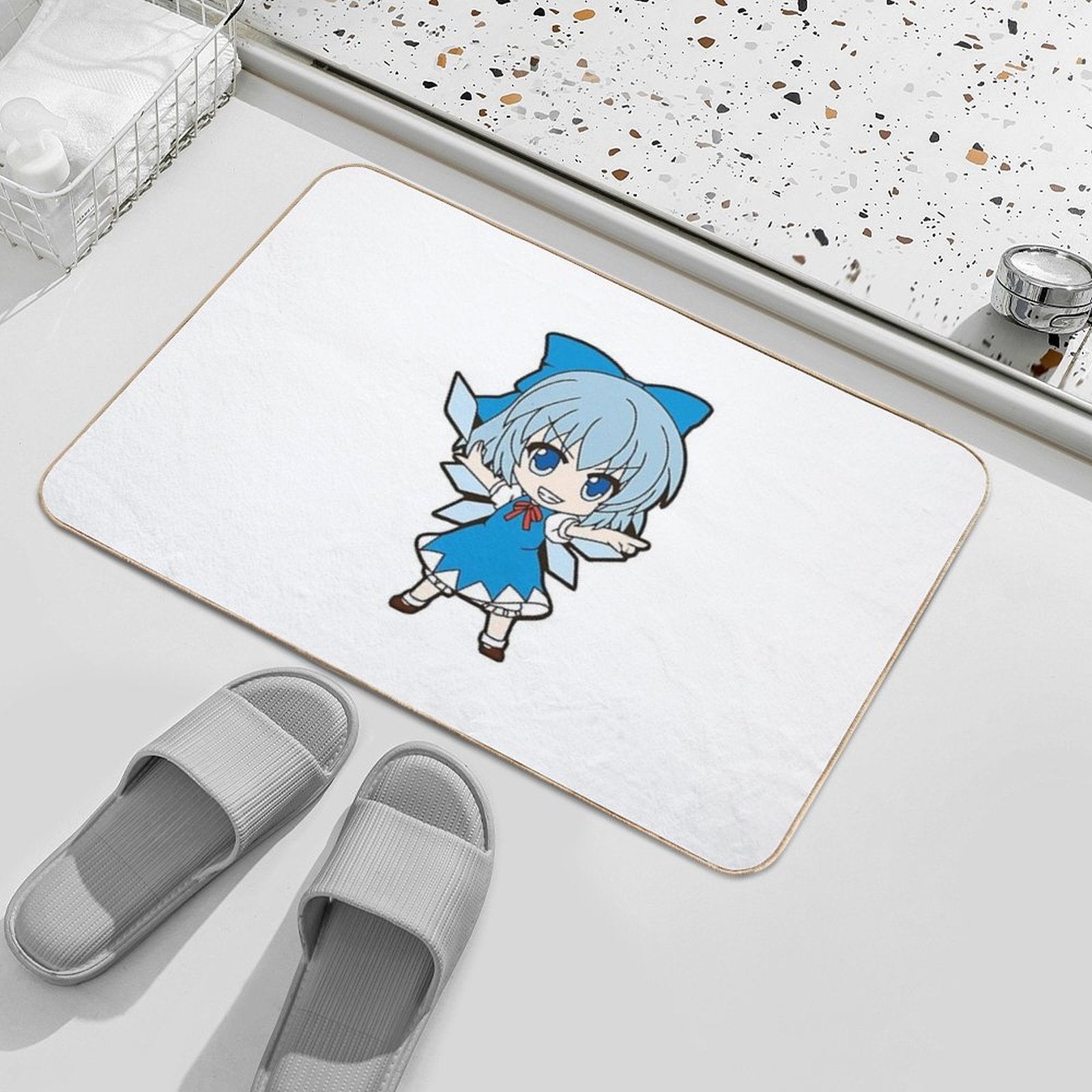 Blue Girl  Rapid-Drying Bath Mat